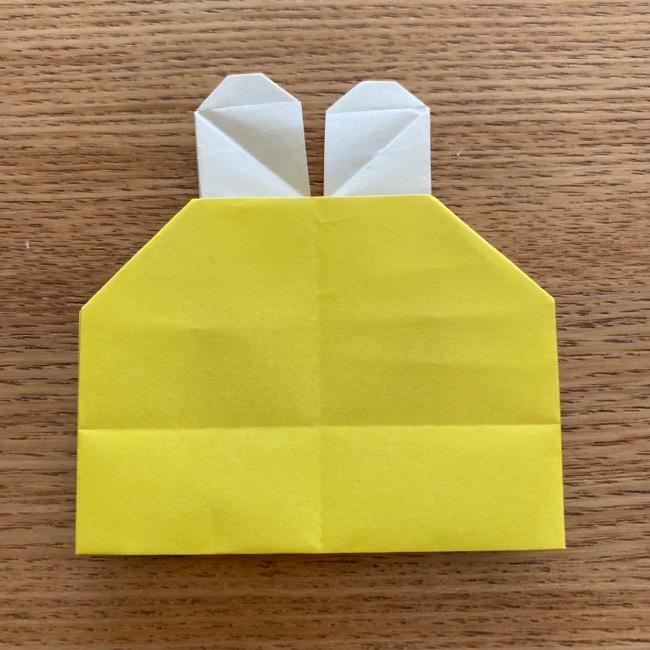 ミスバニーの折り紙＊折り方作り方①頭(31)