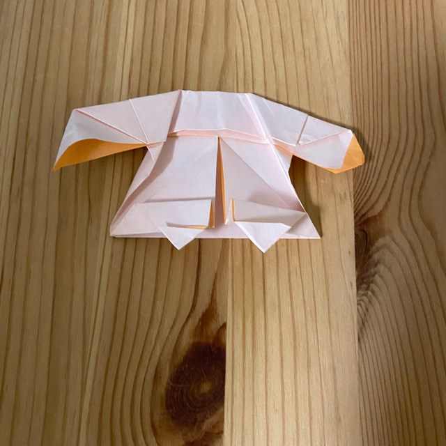 キキララの折り紙の折り方作り方①顔とからだ(28)