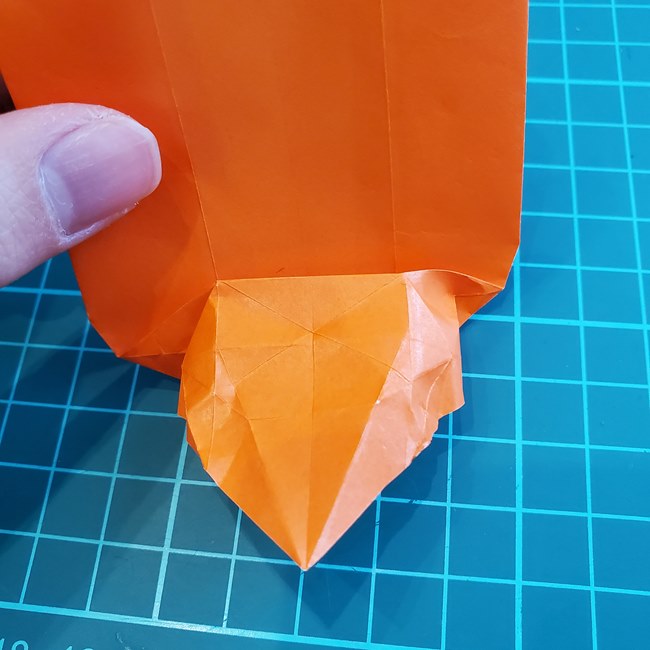折り紙でしおりのペンギンの作り方折り方（平面の折り図)②からだ(28)