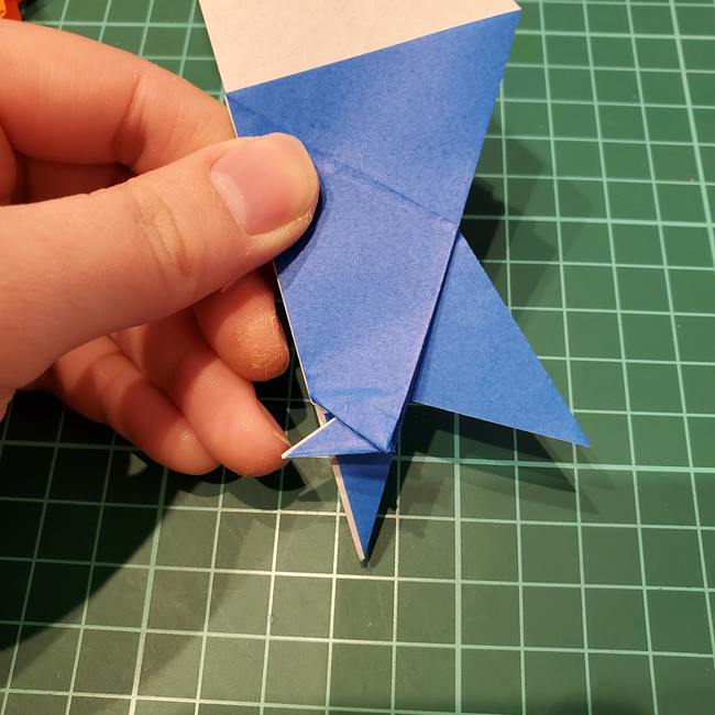 折り紙のペンギン 立体的な作り方折り方②足と羽(6)