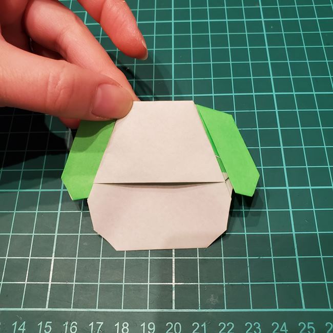 わんわんの折り紙 簡単な折り方作り方(16)