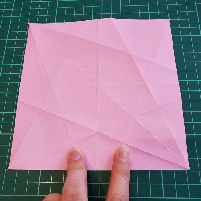 カービィの折り紙 難しい作り方折り方②折り筋(1)