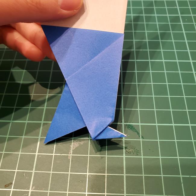折り紙のペンギン 立体的な作り方折り方②足と羽(7)