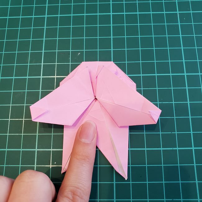 カービィの折り紙 難しい作り方折り方③からだ(25)