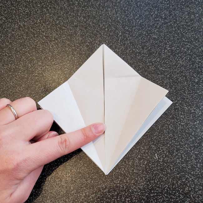 折り紙で作るカラス 難しいけどリアルな折り方作り方①基本(16)