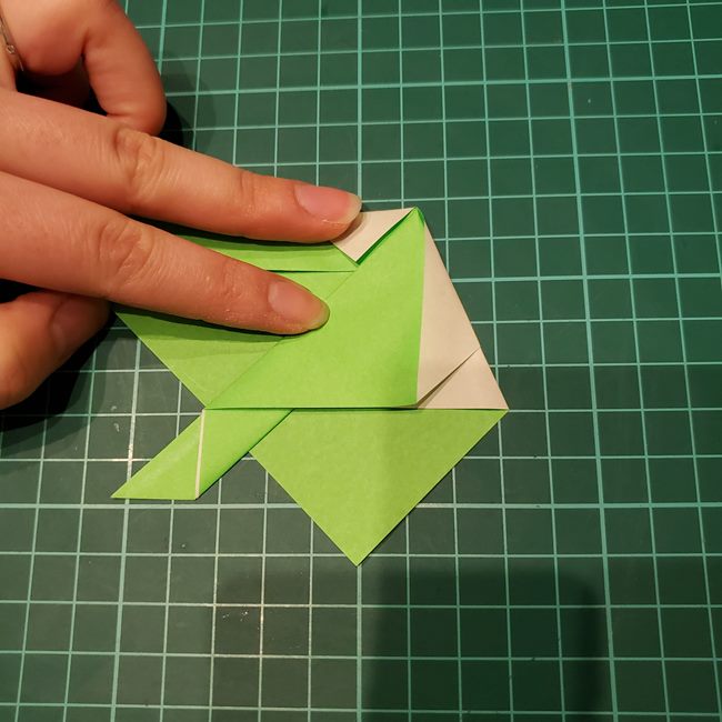 わんわんの折り紙 簡単な折り方作り方(9)