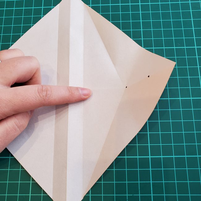 折り紙でしおりのペンギンの作り方折り方（平面の折り図）①羽(17)