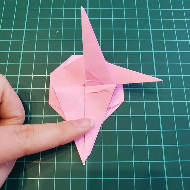 カービィの折り紙 難しい作り方折り方③からだ(16)