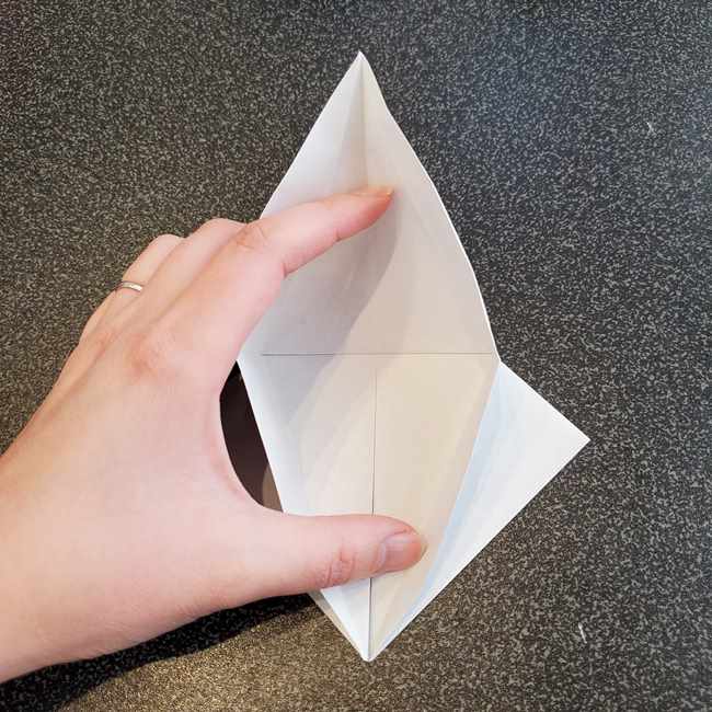 折り紙で作るカラス 難しいけどリアルな折り方作り方①基本(17)