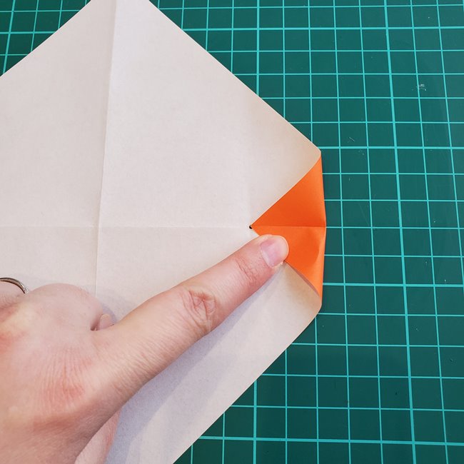 折り紙でしおりのペンギンの作り方折り方（平面の折り図）①羽(8)