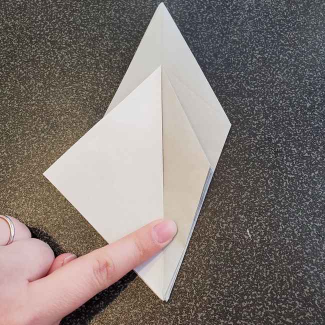 折り紙で作るカラス 難しいけどリアルな折り方作り方②全体(23)