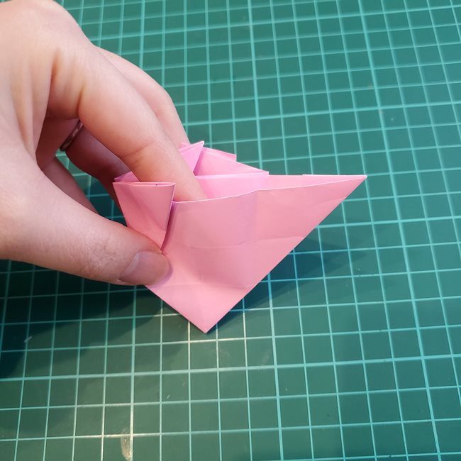 カービィの折り紙 立体の折り方作り方①からだ(18)