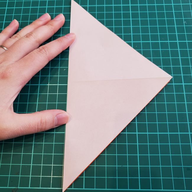 折り紙でしおりのペンギンの作り方折り方（平面の折り図）①羽(4)