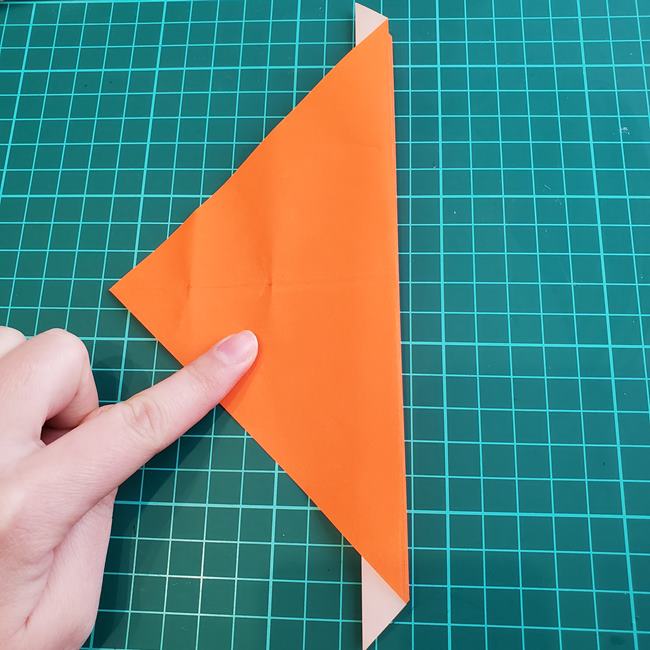 折り紙でしおりのペンギンの作り方折り方（平面の折り図）①羽(13)