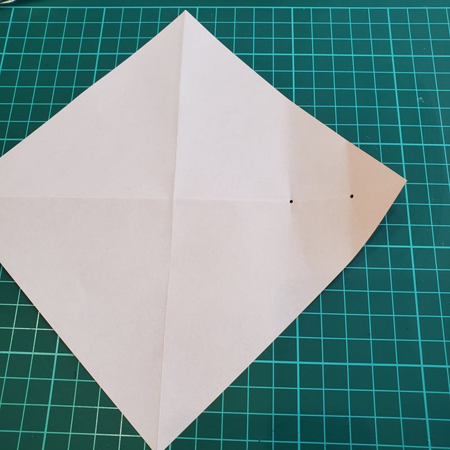 折り紙でしおりのペンギンの作り方折り方（平面の折り図）①羽(9)