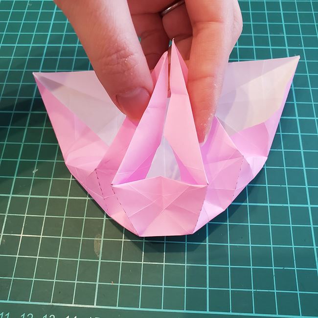 カービィの折り紙 難しい作り方折り方③からだ(6)