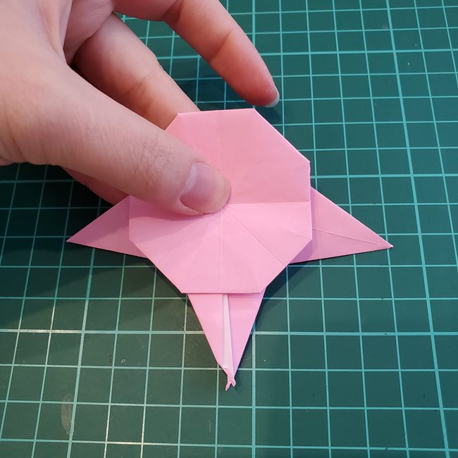 カービィの折り紙 難しい作り方折り方③からだ(22)