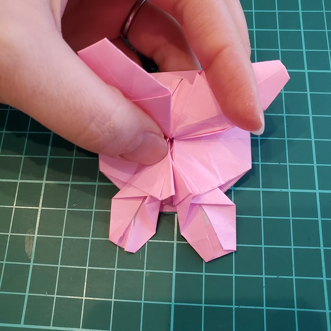 カービィの折り紙 難しい作り方折り方③からだ(30)