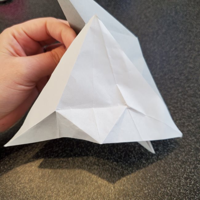 折り紙で作るカラス 難しいけどリアルな折り方作り方②全体(10)