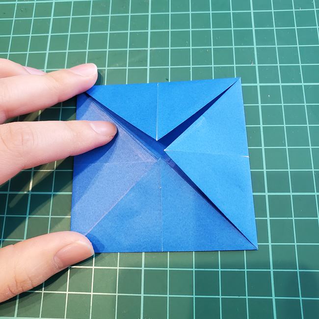 折り紙 パクパクカラスの折り方作り方(8)