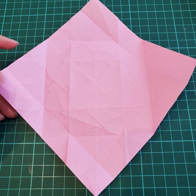 カービィの折り紙 難しい作り方折り方②折り筋(15)