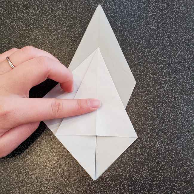 折り紙で作るカラス 難しいけどリアルな折り方作り方②全体(4)