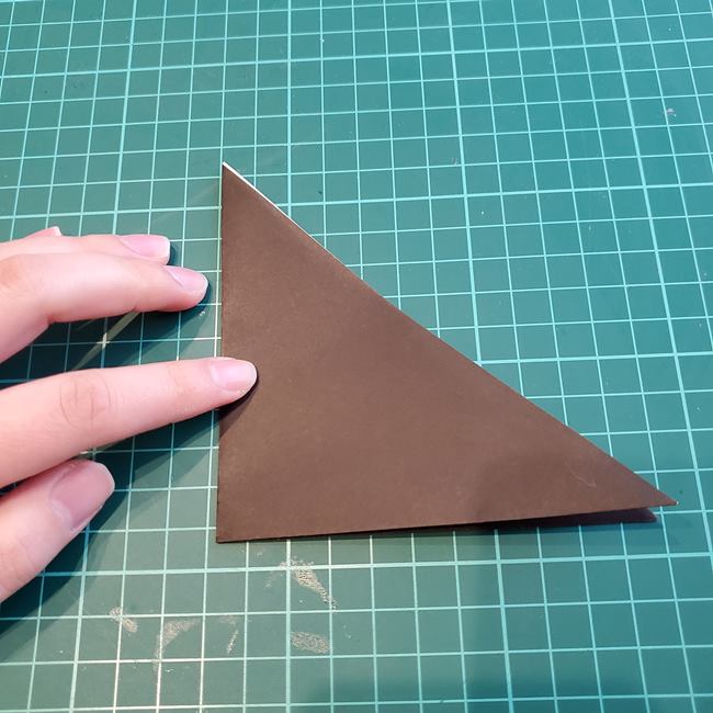 折り紙のカラス 立体的な作り方折り方(3)