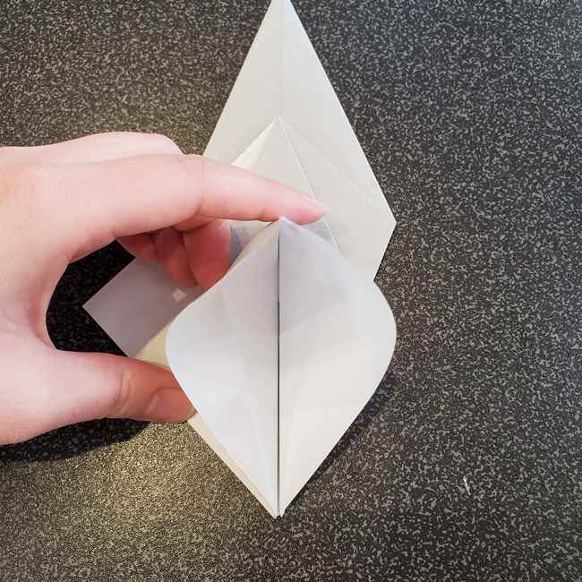 折り紙で作るカラス 難しいけどリアルな折り方作り方②全体(16)