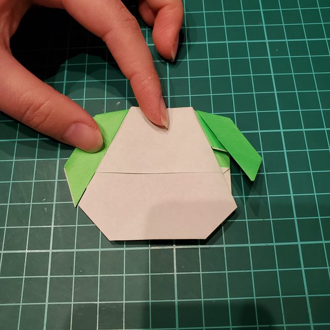 わんわんの折り紙 簡単な折り方作り方(14)
