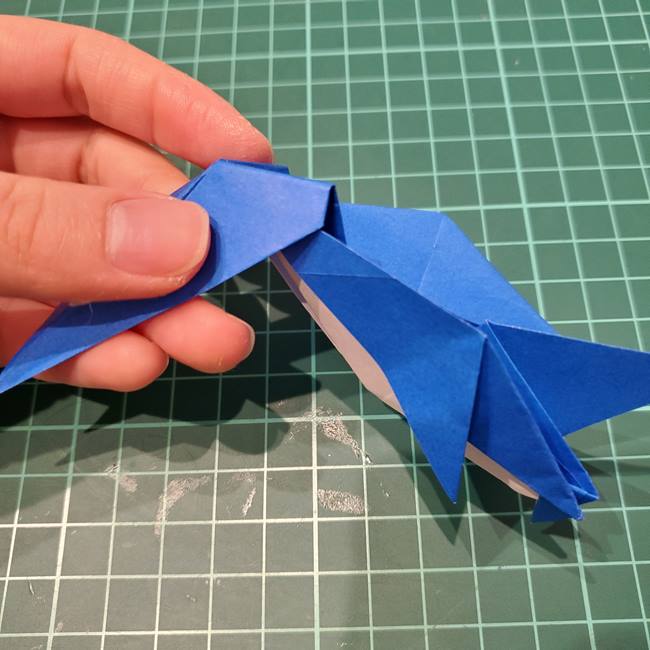 折り紙のペンギン 立体的な作り方折り方③完成(12)