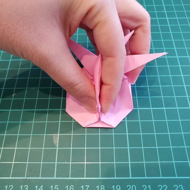 カービィの折り紙 難しい作り方折り方③からだ(10)