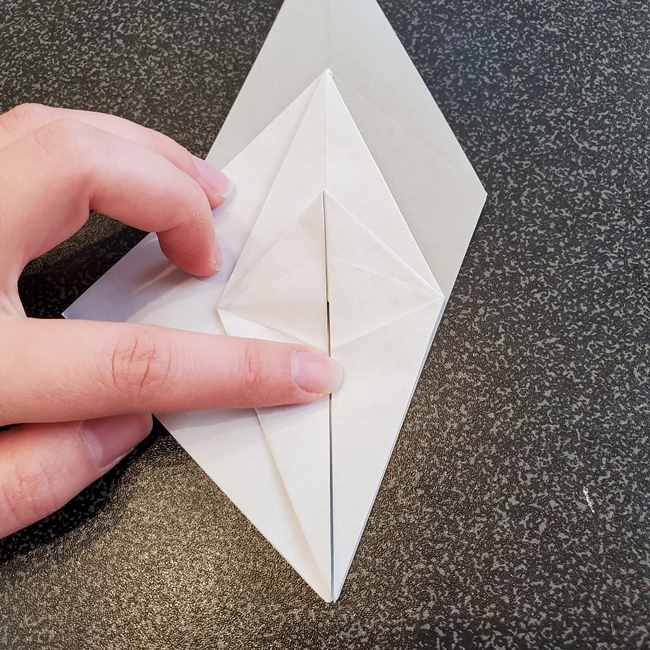 折り紙で作るカラス 難しいけどリアルな折り方作り方②全体(8)