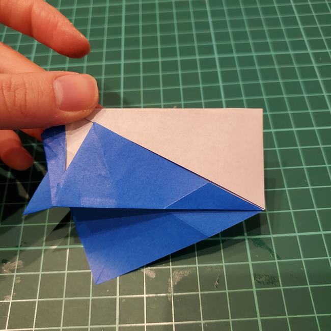 折り紙のペンギン 立体的な作り方折り方②足と羽(13)
