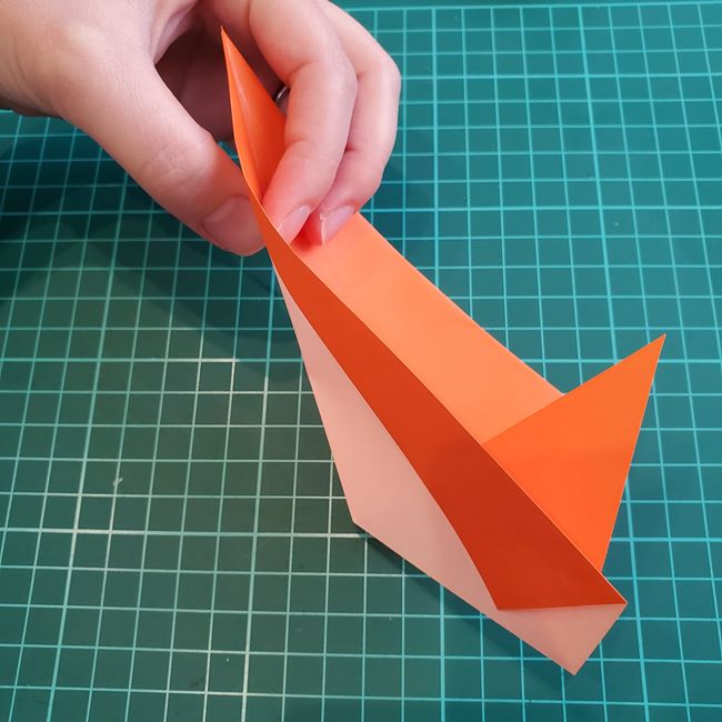 折り紙でペンギンが立つ折り方作り方(11)