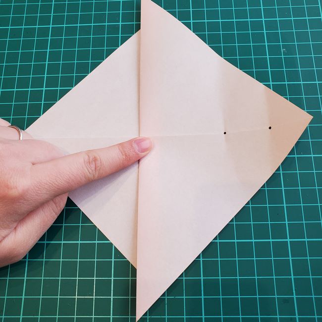 折り紙でしおりのペンギンの作り方折り方（平面の折り図）①羽(12)