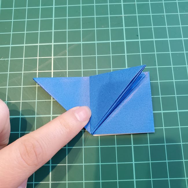 折り紙 パクパクカラスの折り方作り方(12)