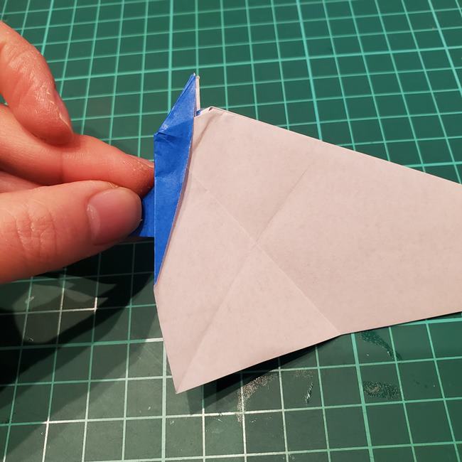 折り紙のペンギン 立体的な作り方折り方②足と羽(10)