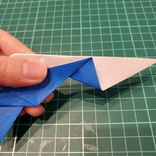 折り紙のペンギン 立体的な作り方折り方③完成(7)