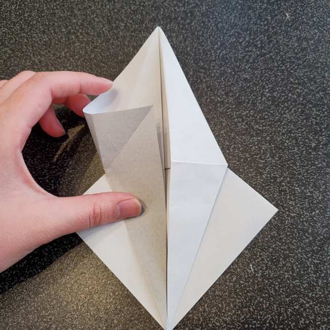 折り紙で作るカラス 難しいけどリアルな折り方作り方①基本(22)