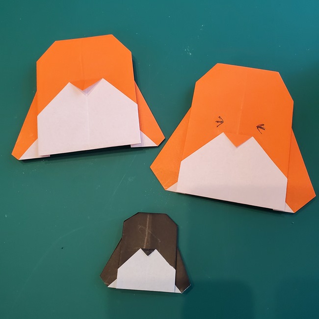 ペンギンの折り紙 4歳児の保育にも最適な折り方作り方(14)