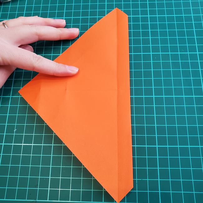 折り紙でしおりのペンギンの作り方折り方（平面の折り図）①羽(11)