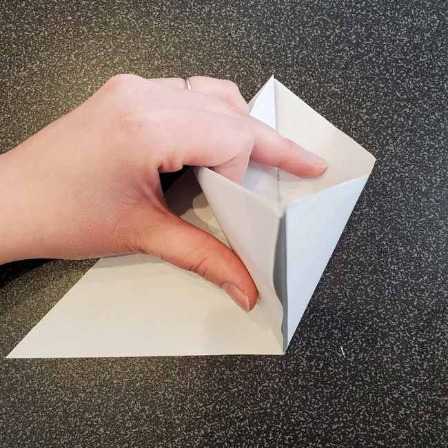 折り紙で作るカラス 難しいけどリアルな折り方作り方①基本(10)