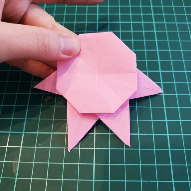 カービィの折り紙 難しい作り方折り方③からだ(23)