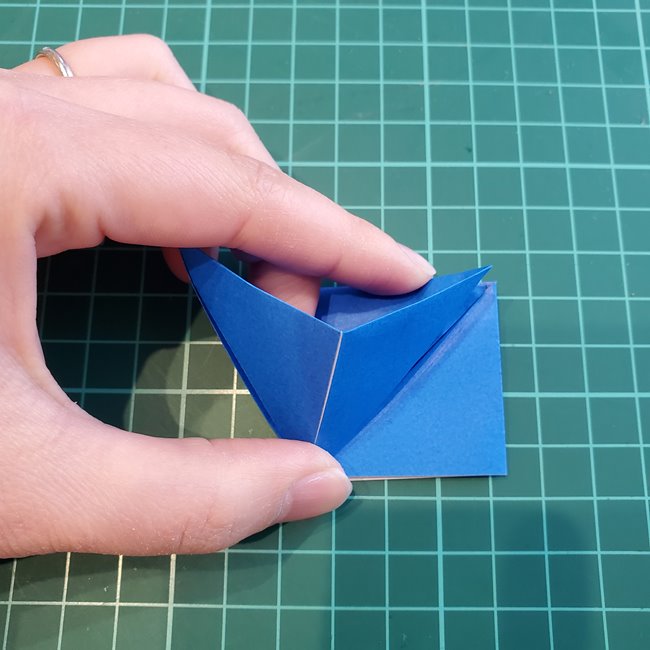 折り紙 パクパクカラスの折り方作り方(11)