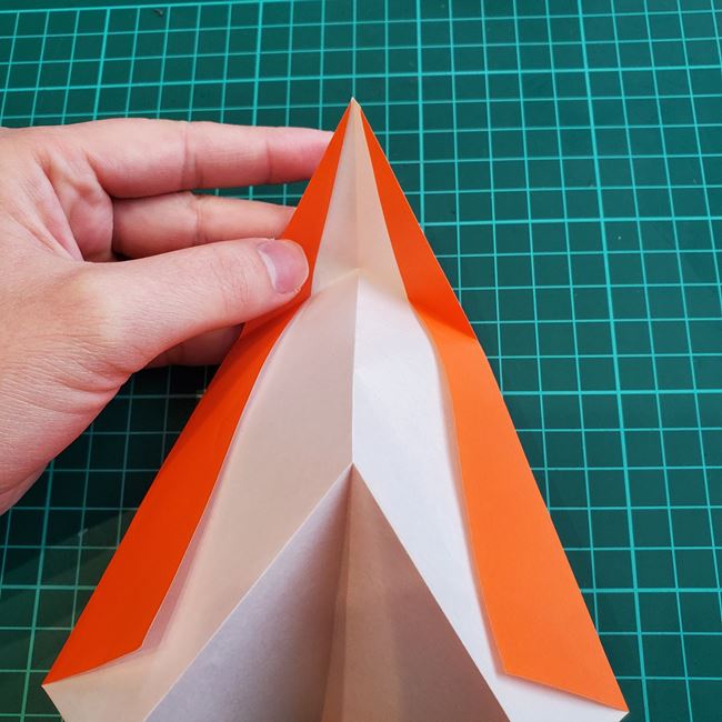 折り紙でペンギンが立つ折り方作り方(15)