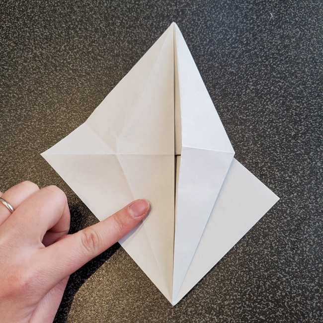 折り紙で作るカラス 難しいけどリアルな折り方作り方①基本(21)