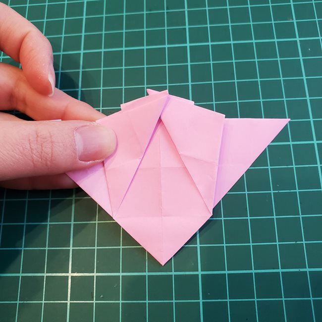 カービィの折り紙 立体の折り方作り方①からだ(16)