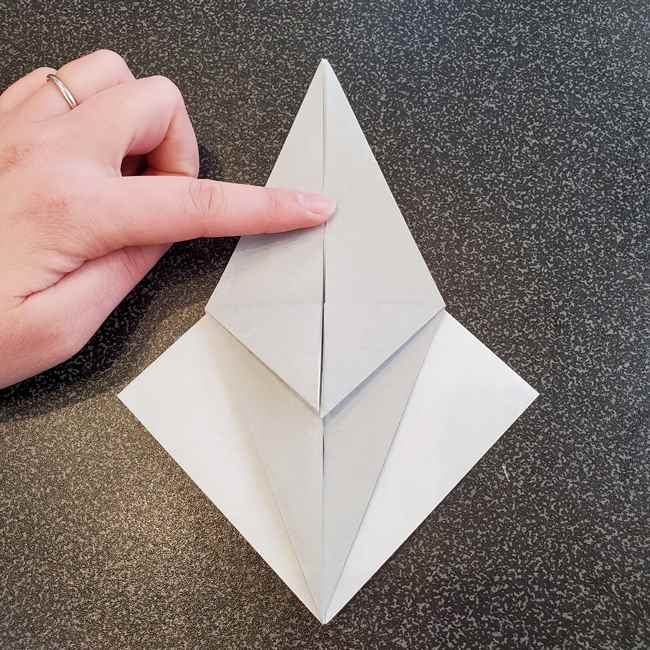 折り紙で作るカラス 難しいけどリアルな折り方作り方①基本(25)