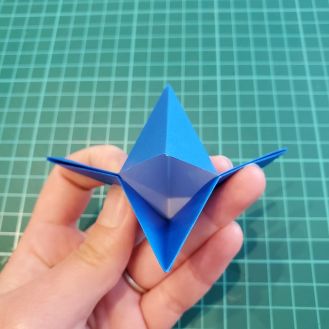 折り紙 パクパクカラスの折り方作り方(20)
