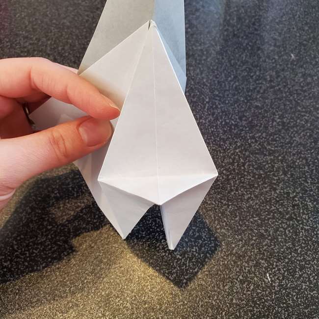 折り紙で作るカラス 難しいけどリアルな折り方作り方②全体(9)